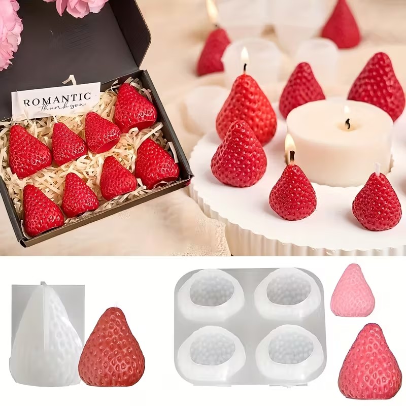 Unity Candle Set - DIY 아로마테라피 비누 레진 공예용 딸기
