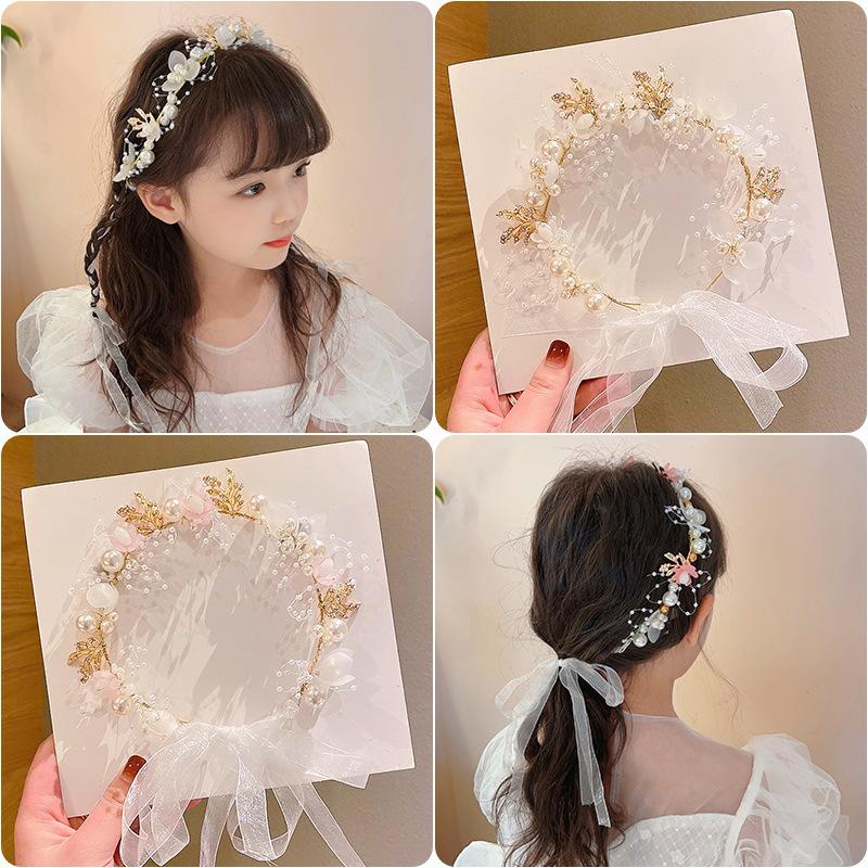 Wedding Arch Flower - 플라워 걸 헤드피스 수제 어린이 꽃