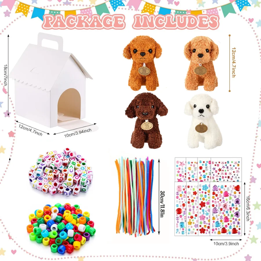 Wedding Supply Kit - DIY 강아지 인형 만들기 키트, 8~24세트
