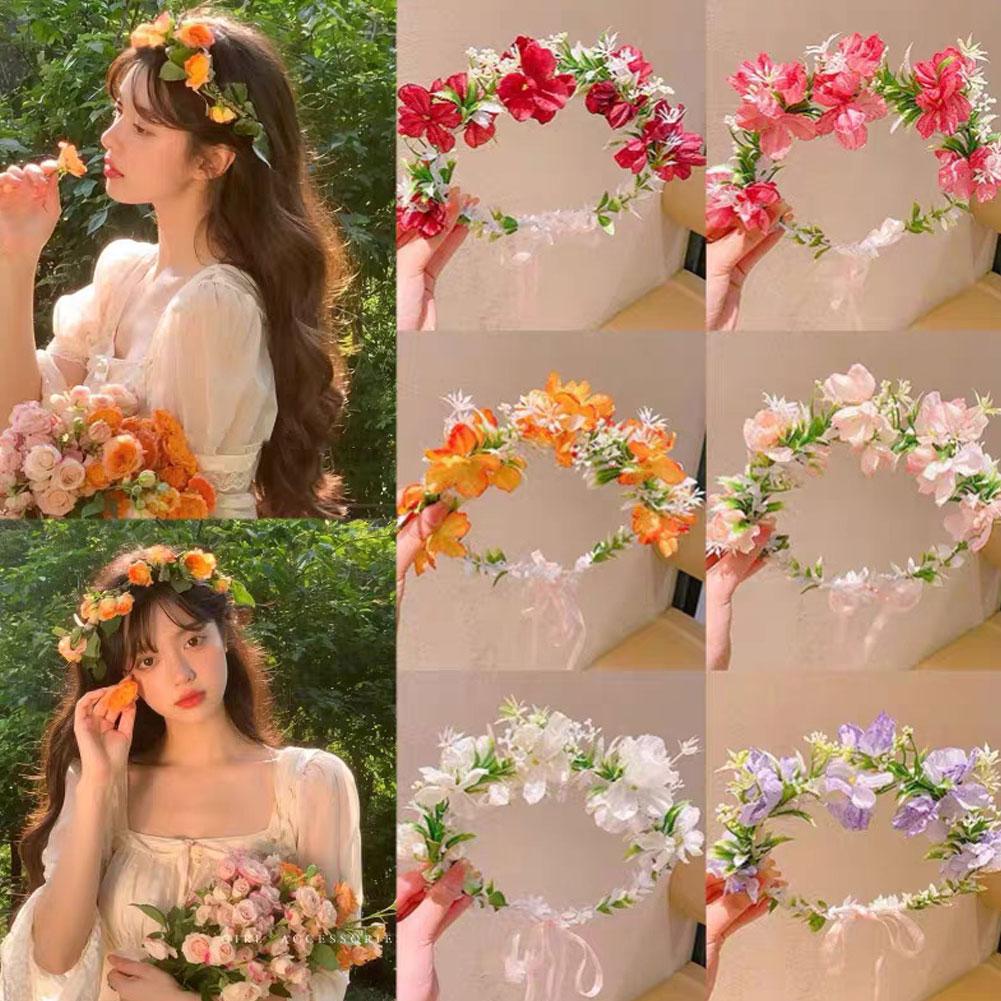 Wedding Arch Flower - 꽃 화환 머리띠 소녀 보헤미아 화환
