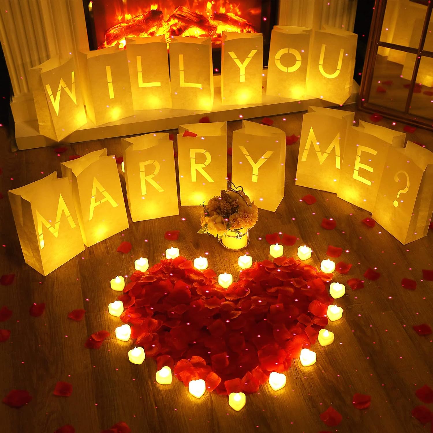 Unity Candle Set - Will You Marry Me 프로포즈 장식,