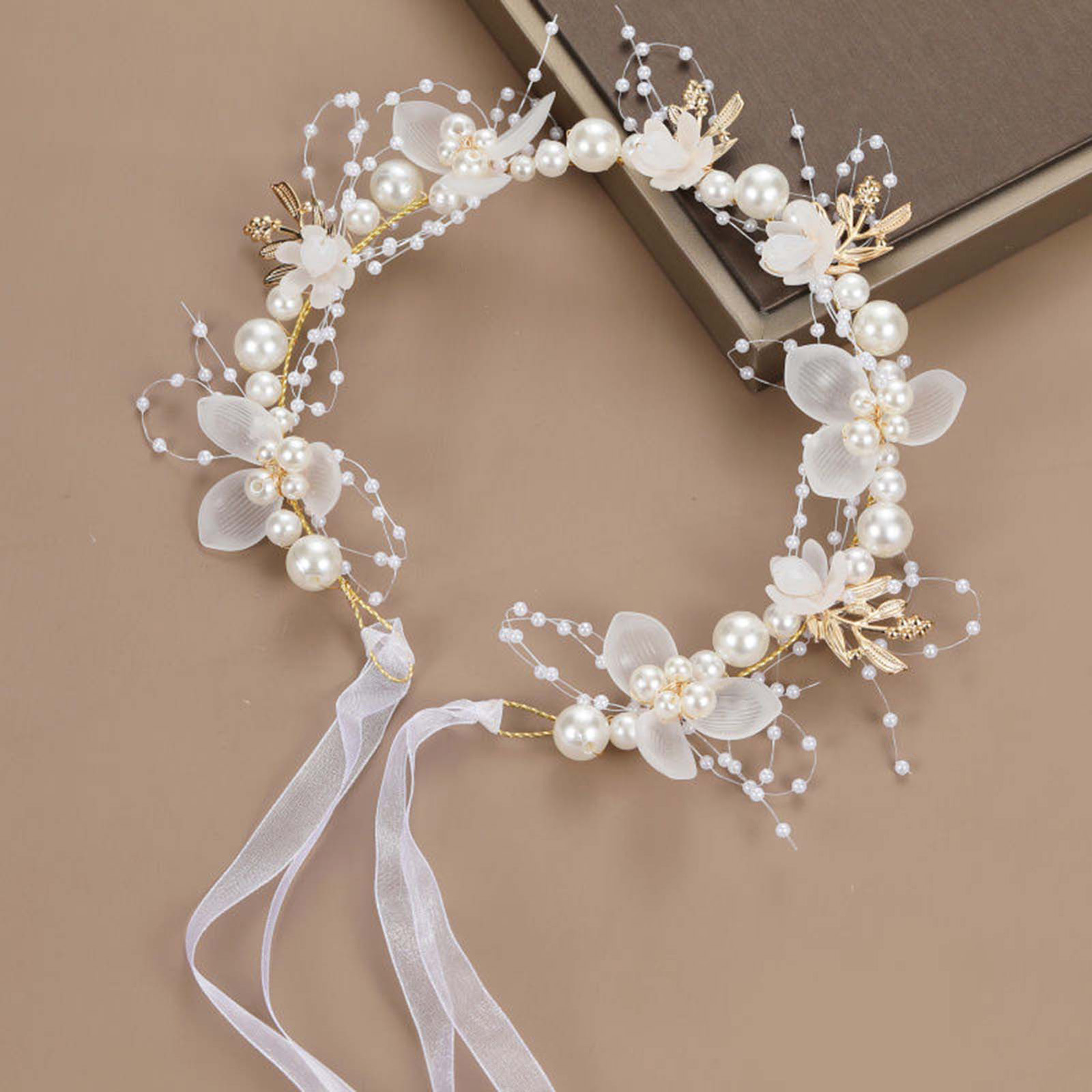 진주 꽃 머리띠 신부 웨딩 헤어 액세서리 달콤한 비즈  - Wedding Arch Flower 리뷰 및 가격