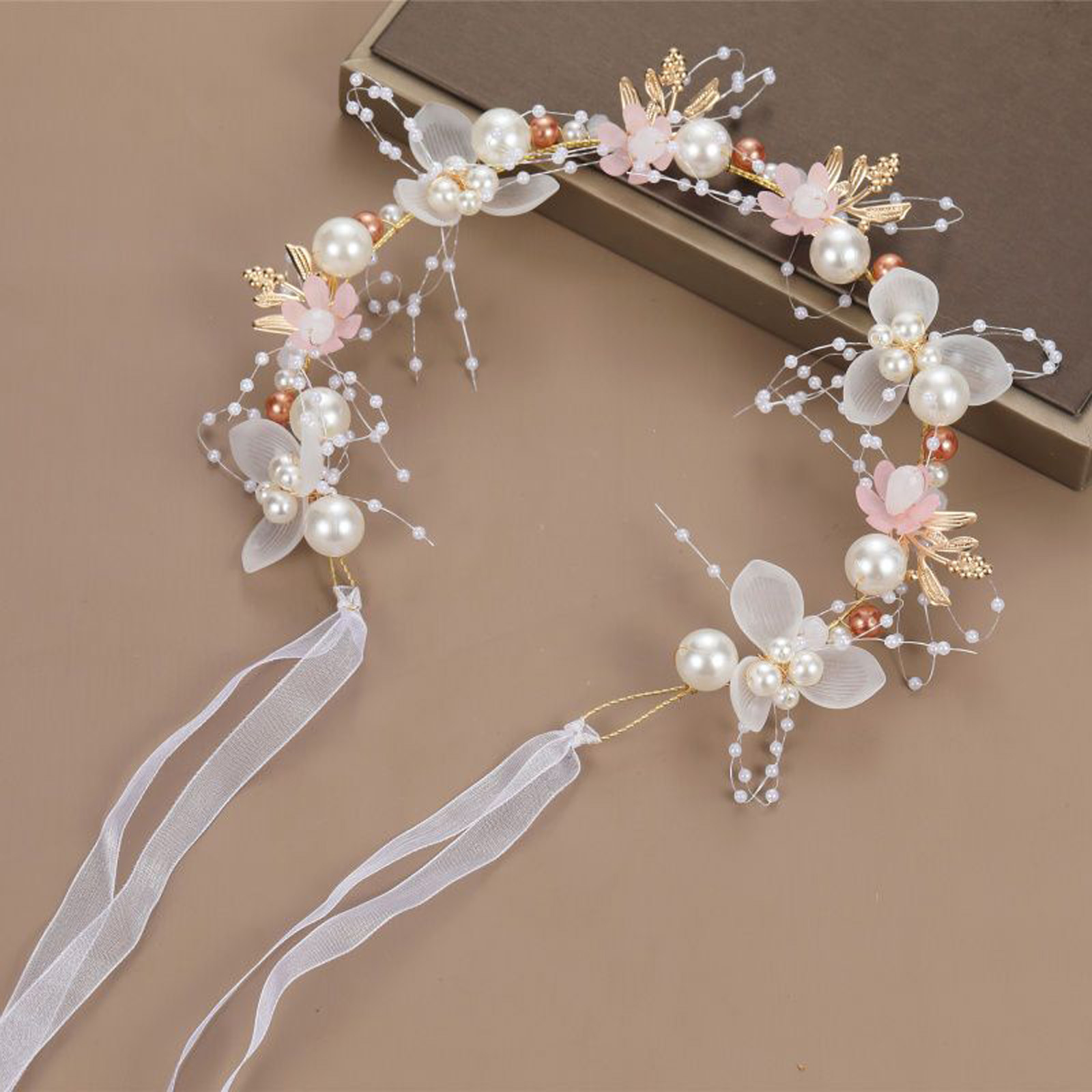 진주 꽃 머리띠 신부 웨딩 헤어 액세서리 달콤한 비즈  - Wedding Arch Flower 리뷰 및 가격