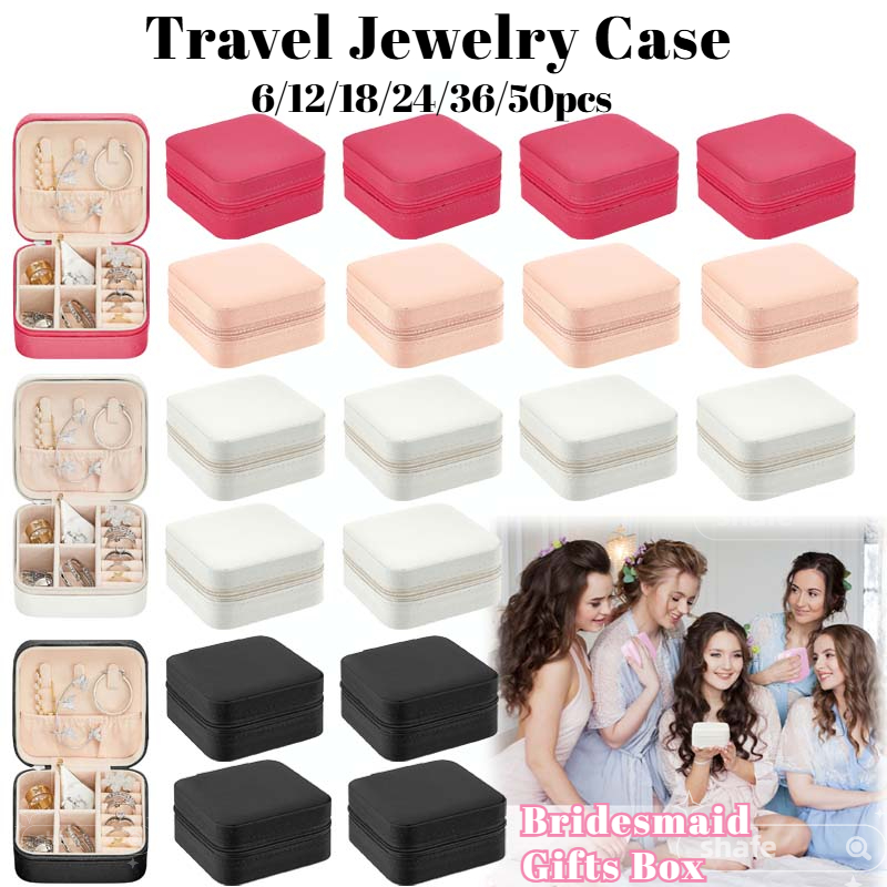 6-50pcs 여행 보석 케이스 신부 들러리 선물 웨딩 - Wedding Supply List 리뷰 및 가격