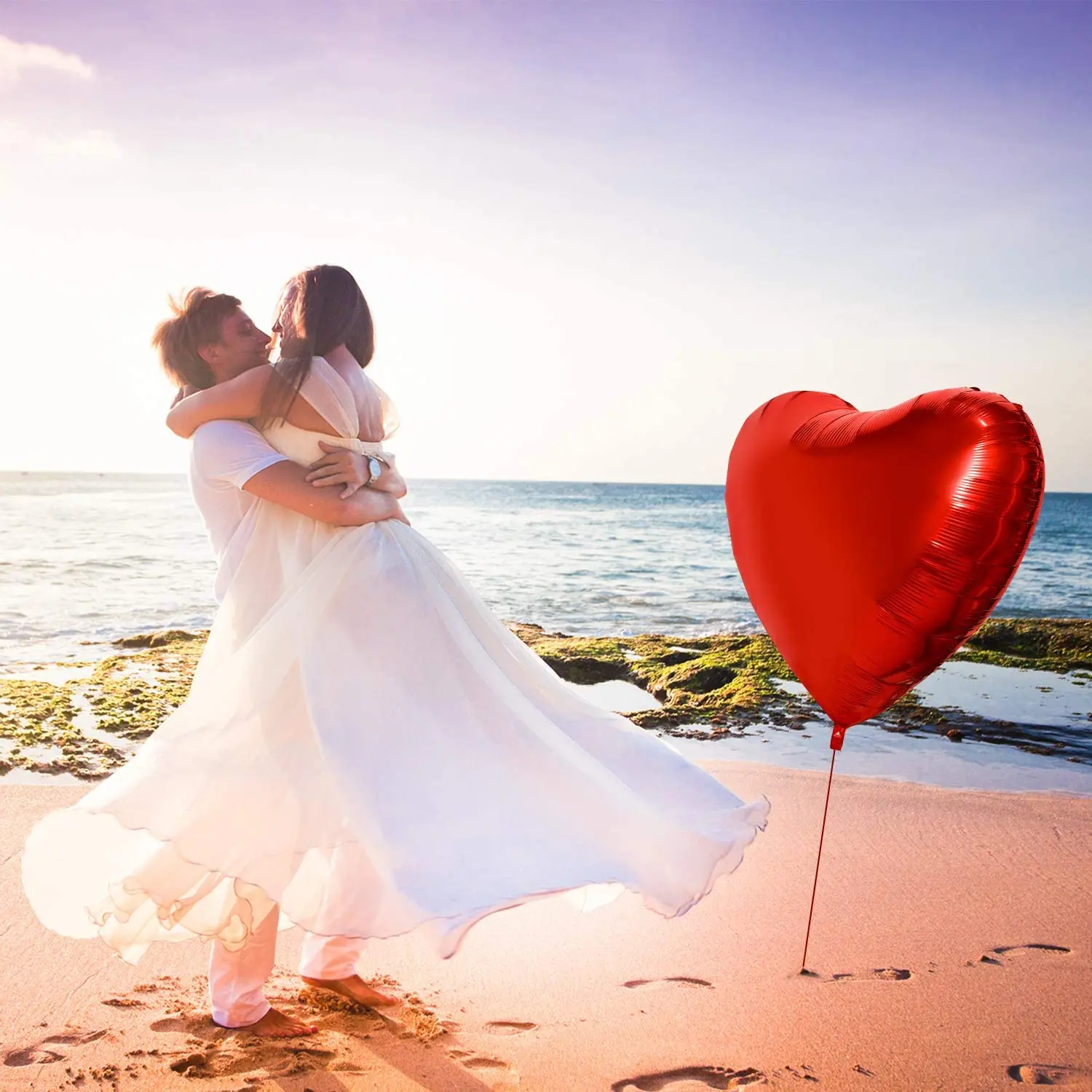 1/2개, 36인치 하트 모양 풍선, 파티용 하트 풍선 - Wedding Qq 리뷰 및 가격