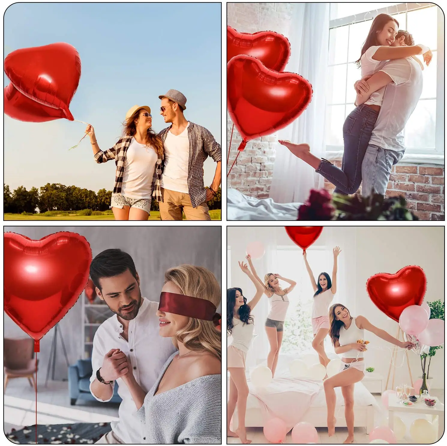 1/2개, 36인치 하트 모양 풍선, 파티용 하트 풍선 - Wedding Qq 리뷰 및 가격