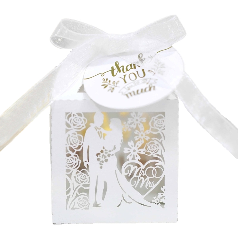 50/100/200pcs 웨딩 신랑 신부 선물 상자 리 - Wedding Supply List 리뷰 및 가격