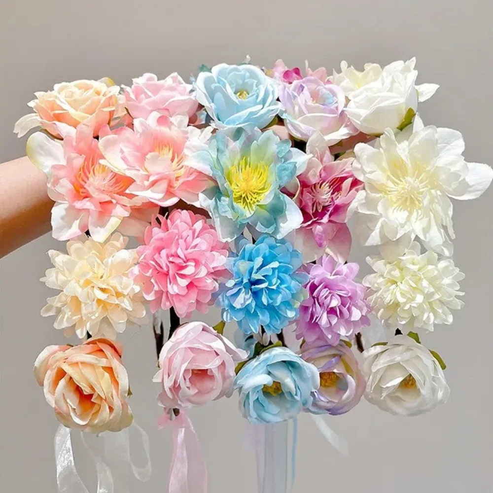 매혹적인 인공 꽃 요정 꽃 화관 신부 웨딩 헤드피스 리 - Wedding Arch Flower 리뷰 및 가격