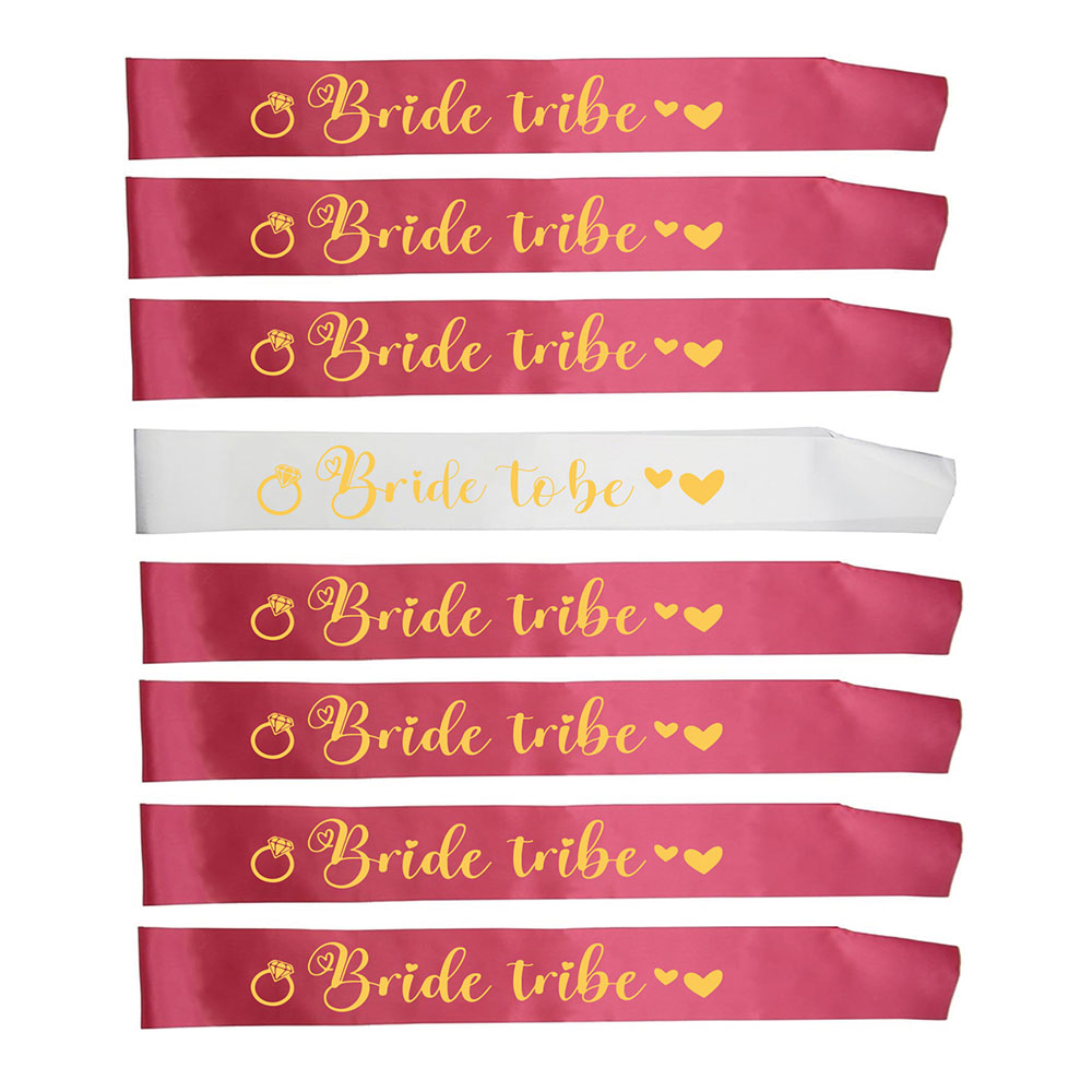 8 개/대 신부 새시 팀 신부 부족 새시 암탉 밤 독신 - Bride Tribe Sash 리뷰 및 가격